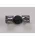 Keene 2 Light G9 Switched Up / Down Wall Lamp Satin Black / Smoke Crystal Shade-15