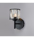 Keene 1 Light G9 Switched Wall Lamp Sand Black / Clear Crystal Shade-3