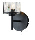 Keene 1 Light G9 Switched Wall Lamp Sand Black / Clear Crystal Shade-7