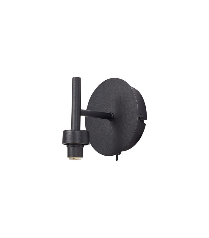 Keene 1 Light G9 Switched Wall Lamp Sand Black / Clear Crystal Shade-8