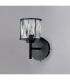 Keene 1 Light G9 Switched Wall Lamp Sand Black / Clear Crystal Shade-13