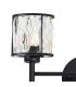 Keene 2 Light G9 Switched Wall Lamp Sand Black / Clear Crystal Shade-6
