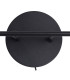 Keene 2 Light G9 Switched Wall Lamp Sand Black / Clear Crystal Shade-8