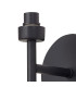 Keene 2 Light G9 Switched Up / Down Wall Lamp Sand Black / Clear Crystal Shade-9