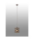 Georgetown 24cm Multi Height Pendant/Semi Flush 1 Light E27 Satin Nickel/Grey Wood-3