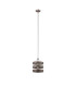 Georgetown 24cm Multi Height Pendant/Semi Flush 1 Light E27 Satin Nickel/Grey Wood-8