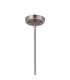 Georgetown 24cm Multi Height Pendant/Semi Flush 1 Light E27 Satin Nickel/Grey Wood-9