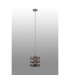 Georgetown 24cm Multi Height Pendant/Semi Flush 1 Light E27 Satin Nickel/Grey Wood-11