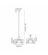 Georgetown 35cm Multi Height Pendant/Semi Flush 3 Light E27 Satin Nickel/Grey Wood-2
