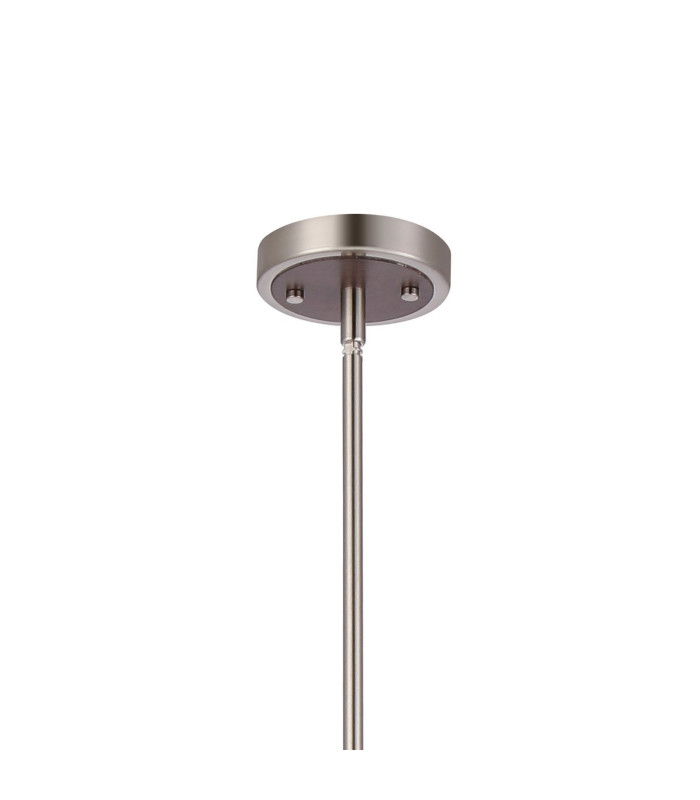 Georgetown 35cm Multi Height Pendant/Semi Flush 3 Light E27 Satin Nickel/Grey Wood-6
