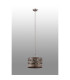 Georgetown 35cm Multi Height Pendant/Semi Flush 3 Light E27 Satin Nickel/Grey Wood-8