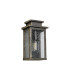 Vero 24cm Wall Lamp 1 x E27 IP44 Black/Brushed Gold -9