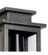 Vero 24cm Wall Lamp 1 x E27 IP44 Black/Brushed Silver -7
