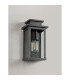 Vero 24cm Wall Lamp 1 x E27 IP44 Black/Brushed Silver -10