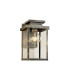 Vero 28cm Wall Lamp 1 x E27 IP44 Black/Brushed Gold -1