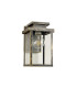 Vero 28cm Wall Lamp 1 x E27 IP44 Black/Brushed Gold -4