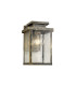 Vero 28cm Wall Lamp 1 x E27 IP44 Black/Brushed Gold -5