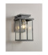 Vero 28cm Wall Lamp 1 x E27 IP44 Black/Brushed Silver -3
