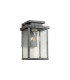 Vero 28cm Wall Lamp 1 x E27 IP44 Black/Brushed Silver -10