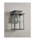 Vero 28cm Wall Lamp 1 x E27 IP44 Black/Brushed Silver -11