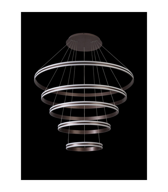 Richfield 116.5cm Pendant 5 Tier 150W LED 3500K 6800lm Triac Dimmable Coffee -13