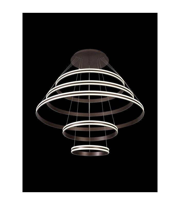 Richfield 116.5cm Pendant 5 Tier 150W LED 3500K 6800lm Triac Dimmable Coffee -14