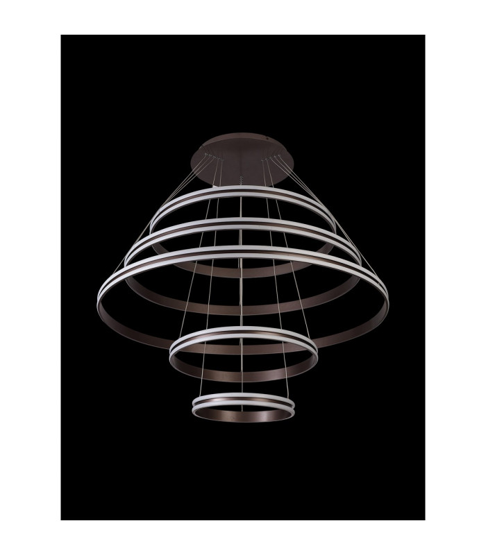Richfield 116.5cm Pendant 5 Tier 150W LED 3500K 6800lm Triac Dimmable Coffee -15