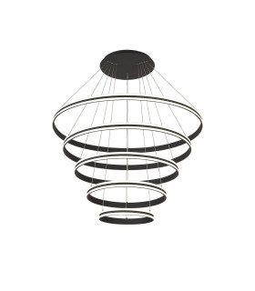 Richfield 116.5cm Pendant 5 Tier 150W LED 4000K 6800lm Triac Dimmable Graphite -1