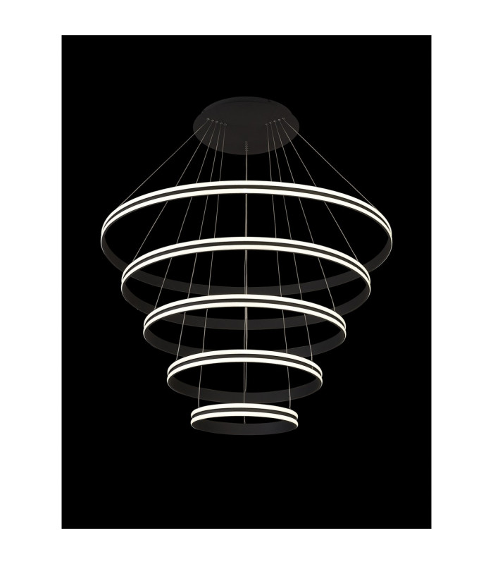 Richfield 116.5cm Pendant 5 Tier 150W LED 4000K 6800lm Triac Dimmable Graphite -3