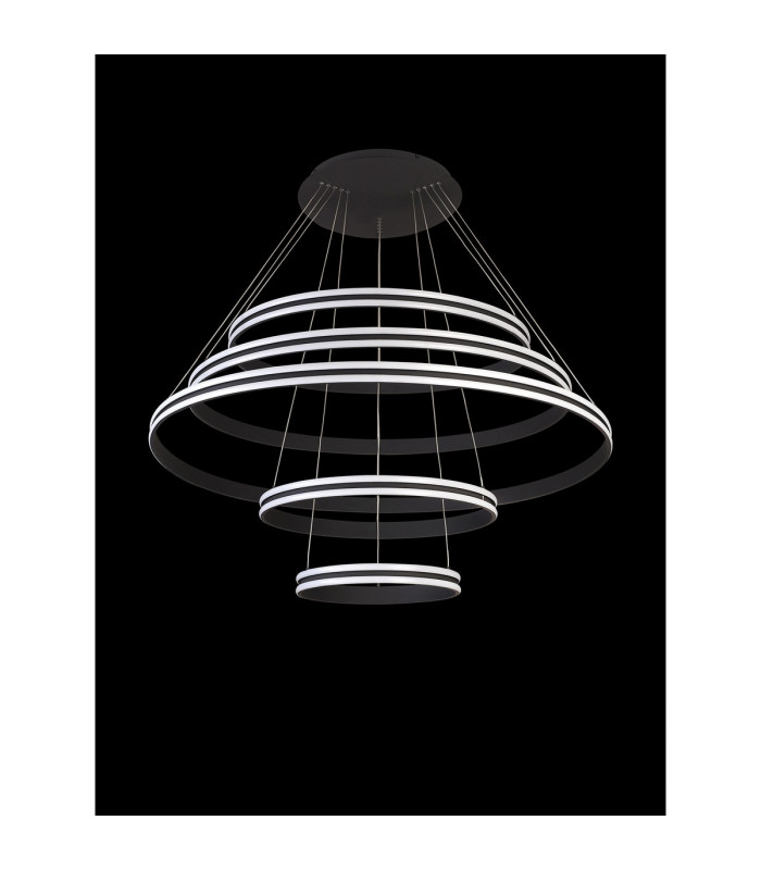 Richfield 116.5cm Pendant 5 Tier 150W LED 4000K 6800lm Triac Dimmable Graphite -15