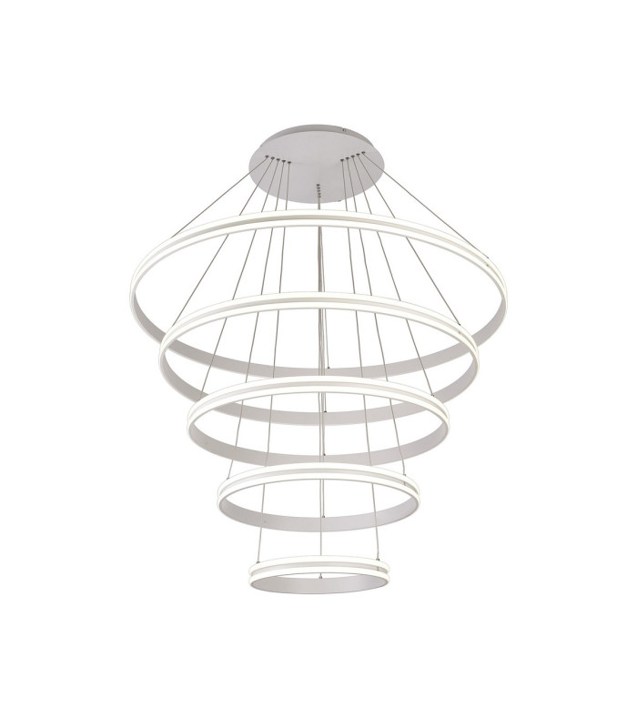 Richfield 116.5cm Pendant 5 Tier 150W LED 4000K 6800lm Triac Dimmable Matt White -1