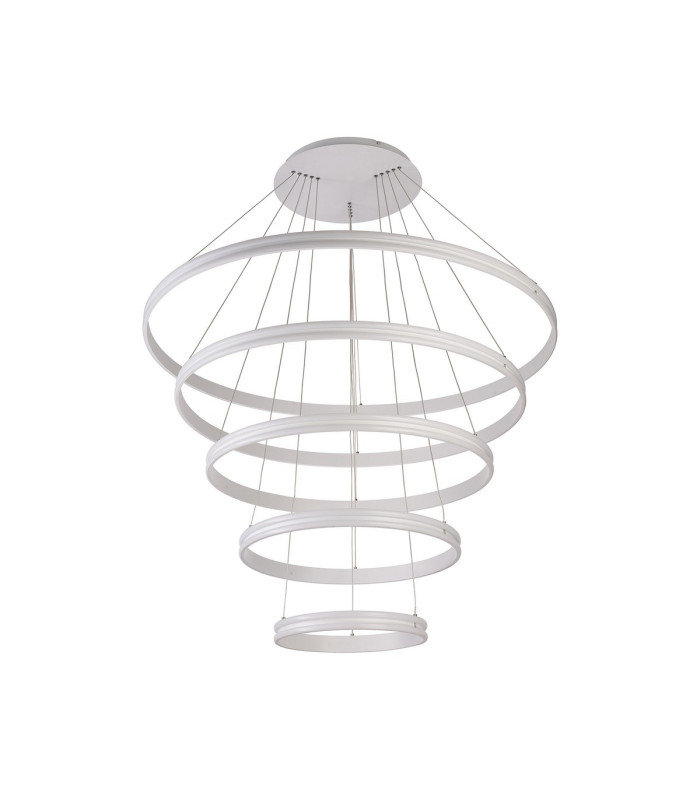 Richfield 116.5cm Pendant 5 Tier 150W LED 4000K 6800lm Triac Dimmable Matt White -6