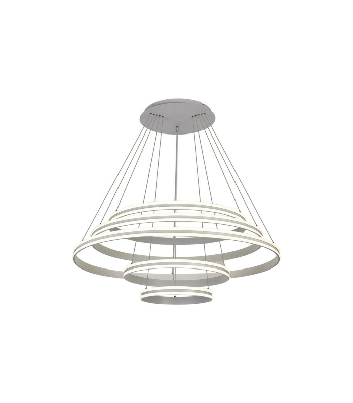Richfield 116.5cm Pendant 5 Tier 150W LED 4000K 6800lm Triac Dimmable Matt White -7