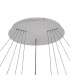 Richfield 116.5cm Pendant 5 Tier 150W LED 4000K 6800lm Triac Dimmable Matt White -8