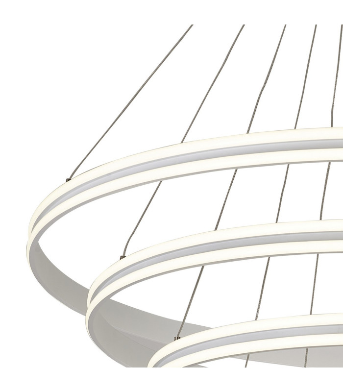 Richfield 116.5cm Pendant 5 Tier 150W LED 4000K 6800lm Triac Dimmable Matt White -9