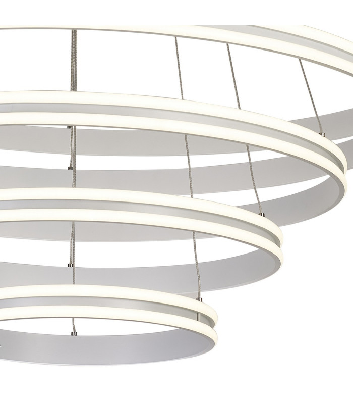 Richfield 116.5cm Pendant 5 Tier 150W LED 4000K 6800lm Triac Dimmable Matt White -10