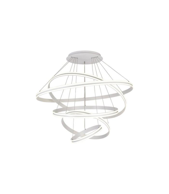 Richfield 116.5cm Pendant 5 Tier 150W LED 4000K 6800lm Triac Dimmable Matt White -12