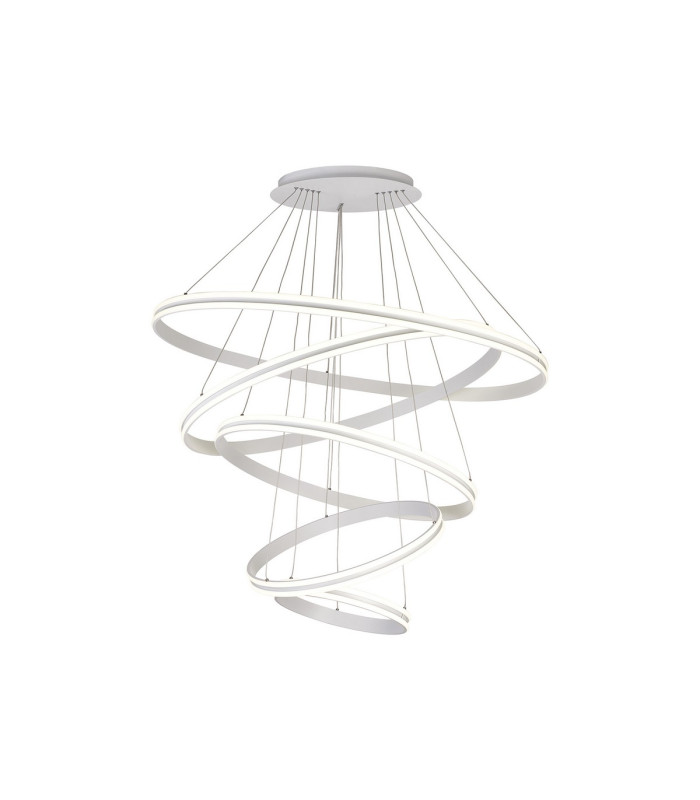 Richfield 116.5cm Pendant 5 Tier 150W LED 4000K 6800lm Triac Dimmable Matt White -14
