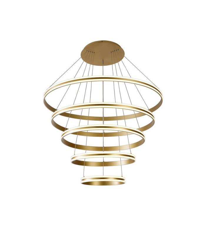 Richfield 116.5cm Pendant 5 Tier 150W LED 3500K 6800lm Triac Dimmable Sand Gold -1
