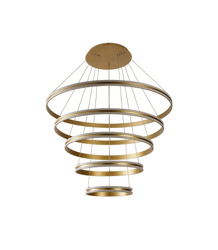 Richfield 116.5cm Pendant 5 Tier 150W LED 3500K 6800lm Triac Dimmable Sand Gold -5