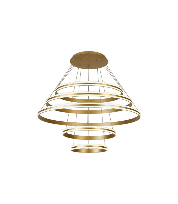 Richfield 116.5cm Pendant 5 Tier 150W LED 3500K 6800lm Triac Dimmable Sand Gold -6