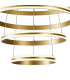 Richfield 116.5cm Pendant 5 Tier 150W LED 3500K 6800lm Triac Dimmable Sand Gold -8
