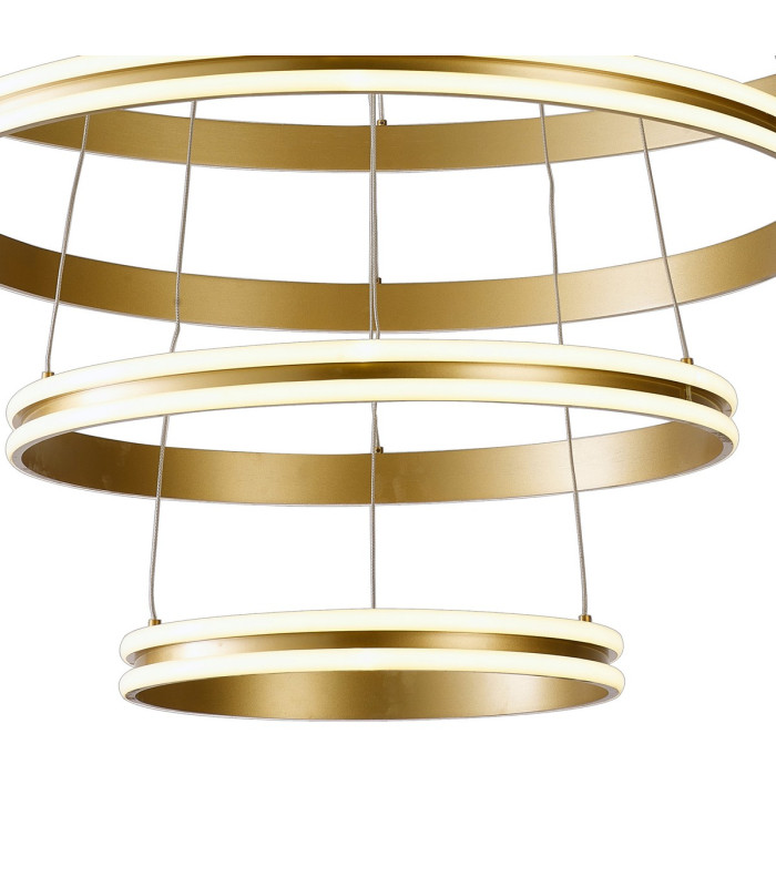 Richfield 116.5cm Pendant 5 Tier 150W LED 3500K 6800lm Triac Dimmable Sand Gold -8