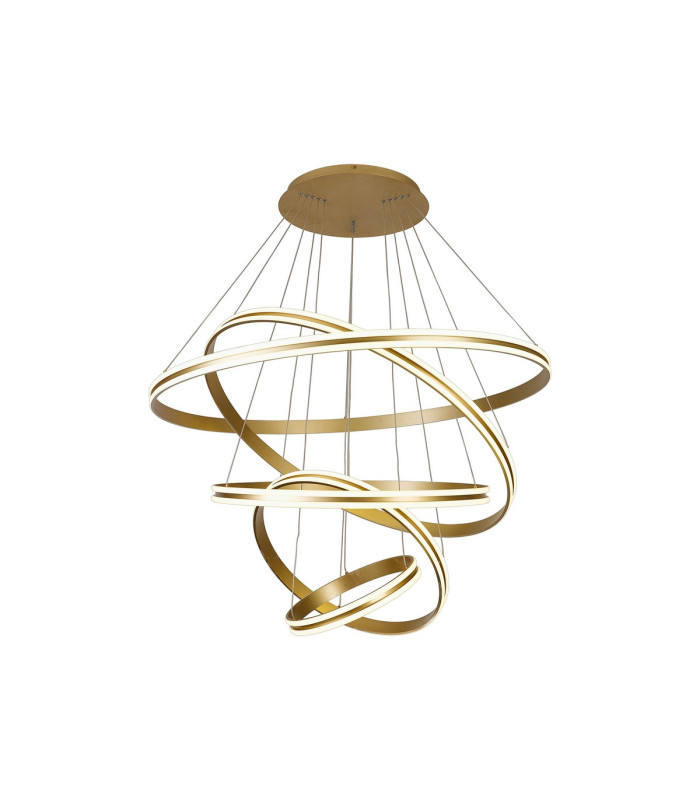 Richfield 116.5cm Pendant 5 Tier 150W LED 3500K 6800lm Triac Dimmable Sand Gold -11