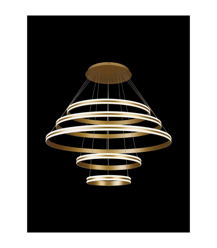 Richfield 116.5cm Pendant 5 Tier 150W LED 3500K 6800lm Triac Dimmable Sand Gold -15