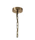 Butler 20.5cm Pendant 1 Light E27 Antique Brass / Narrow Ribbed Clear (B) Glass-5
