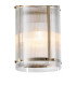 Butler 20.5cm Pendant 1 Light E27 Antique Brass / Narrow Ribbed Clear (B) Glass-6