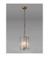 Butler 20.5cm Pendant 1 Light E27 Antique Brass / Wide Ribbed Clear (C) Glass-3