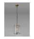 Butler 20.5cm Pendant 1 Light E27 Antique Brass / Wide Ribbed Clear (C) Glass-7