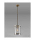 Butler 20.5cm Pendant 1 Light E27 Antique Brass / Cobbled Clear (D) Glass-7